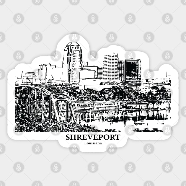Shreveport - Louisiana Sticker by Lakeric
